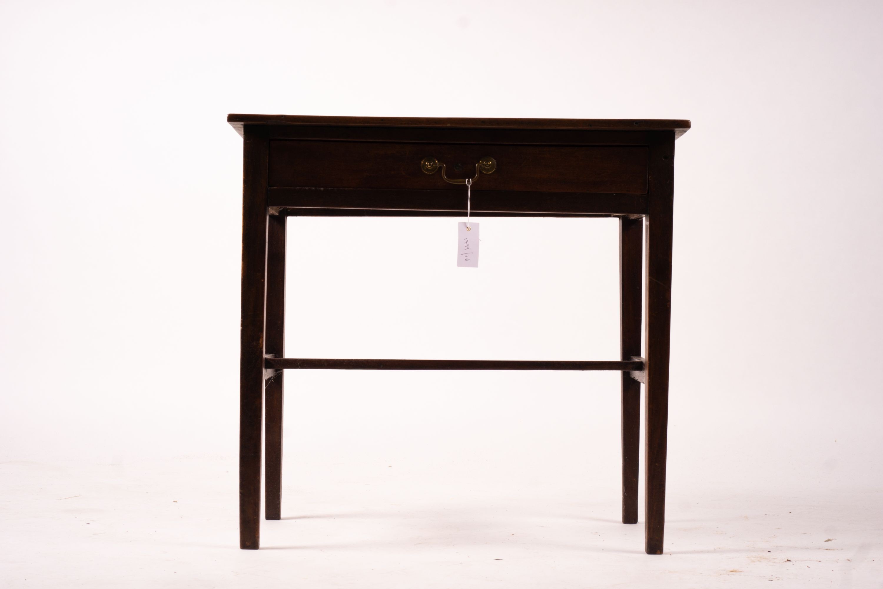 A George III rectangular mahogany side table, width 71cm, depth 45cm, height 67cm